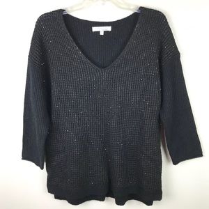 Company Ellen Tracy | Black Sequined Sweater L